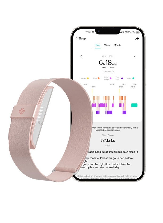 Jstyle Smart Bracelet Heart Rate Monitor Pedometer Sport Fitness Tracker Men Women Electronic Bracelet (Pink)  - Image 1