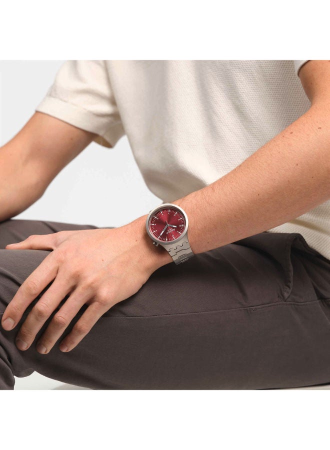 Swatch Stainless Steel Analog Wrist Watch SB07S104G - Image 2