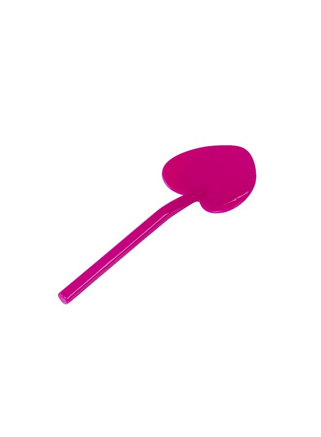Restaurantware 3.5 Inch x 1.3 Inch Heart Spoons, 500 Disposable Mini Plastic Spoons - Heart-Shaped, For Desserts, Magenta Plastic Tasting Spoons, For Parties Or Events, - Image 1
