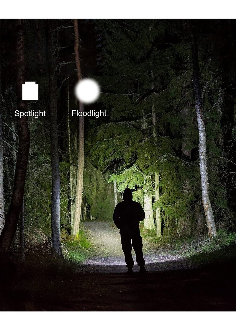 2 Pack Usb Rechargeable Flashlight Small  Bright Led Mini Flashlights, High Lumens, 4 Modes, Zoomable, The Size Of Pocket Gifts For Kids - Image 1