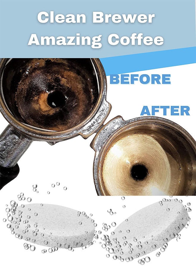 اوراديس 50 قرص تنظيف مصمم للإسبريسو وصانعات القهوة متعددة الاستخدامات، يعمل أيضًا على تنظيف زجاجات الماء وكوب القهوة والأكواب الفولاذية والغلايات لإزالة التراكمات الجيرية. - Image 5