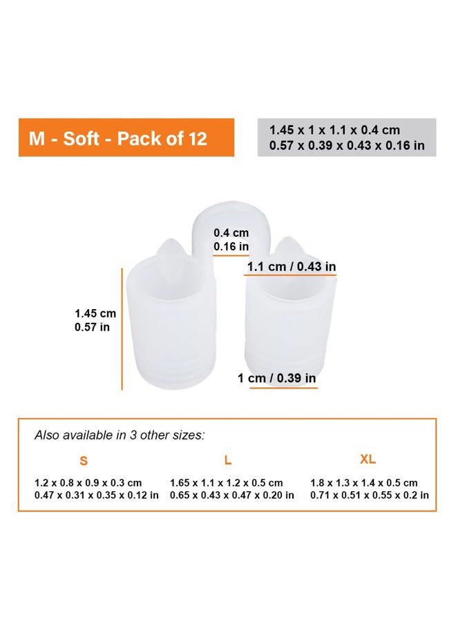 Mobi Lock Nose Vent Sinus Relief Dilator (Pack of 12 Medium Size) Soft Vents - A Simple Solution for Nasal Snorers - Reusable Snoring Device to enjoy a peaceful night's sleep - by Mobi Lock - Image 2