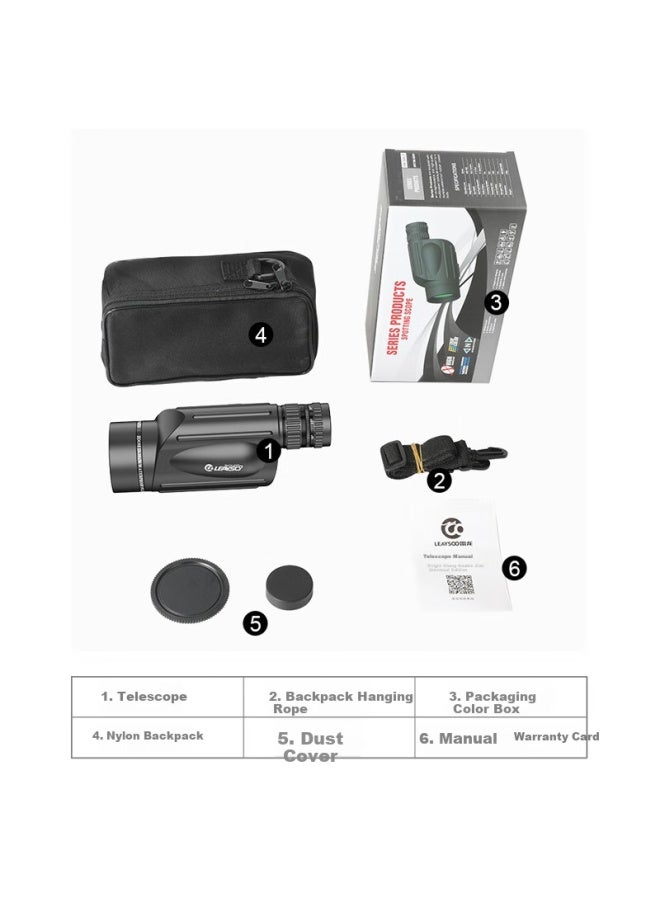 Leaysoo Chasing Light 10-30x50 High-definition High-magnification Nitrogen-filled Waterproof Handheld Monocular Telescope, Birdwatching Scope With Large Aperture - Image 5