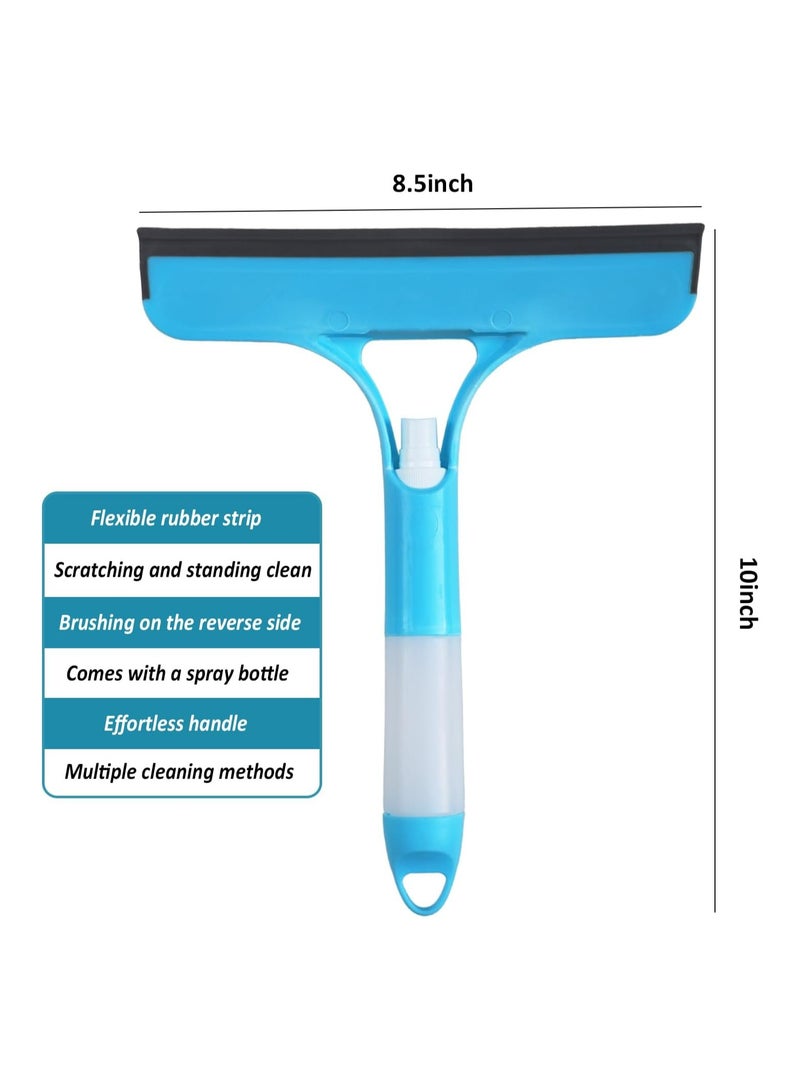 Generic 3 in 1 Window Cleaning Tool for Car Indoor Outdoor High Windows ,for Car, Home, Kitchen (Blue)  - Image 4
