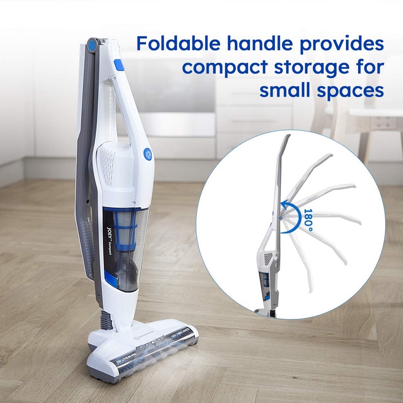 Vacmaster VSD1801 Cordless Handheld & Stick Vacuum Cleaner 2 in 1, Rechargeable Li-ion Battery Powerful Lightweight for Hardwood Floor, Carpet and Pet Hair White - Image 3