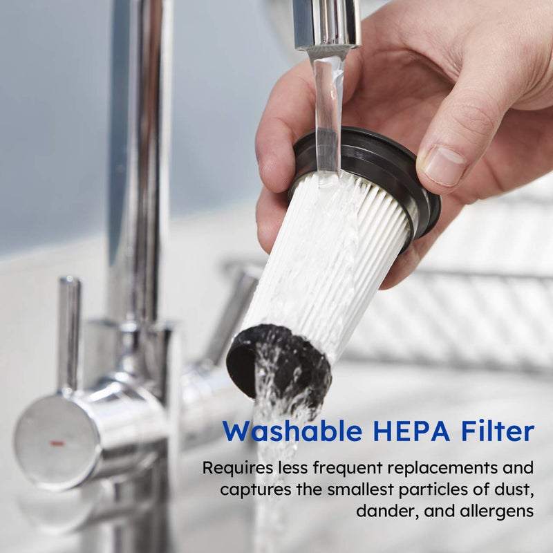 Vacmaster VSD1801 Cordless Handheld & Stick Vacuum Cleaner 2 in 1, Rechargeable Li-ion Battery Powerful Lightweight for Hardwood Floor, Carpet and Pet Hair White - Image 5