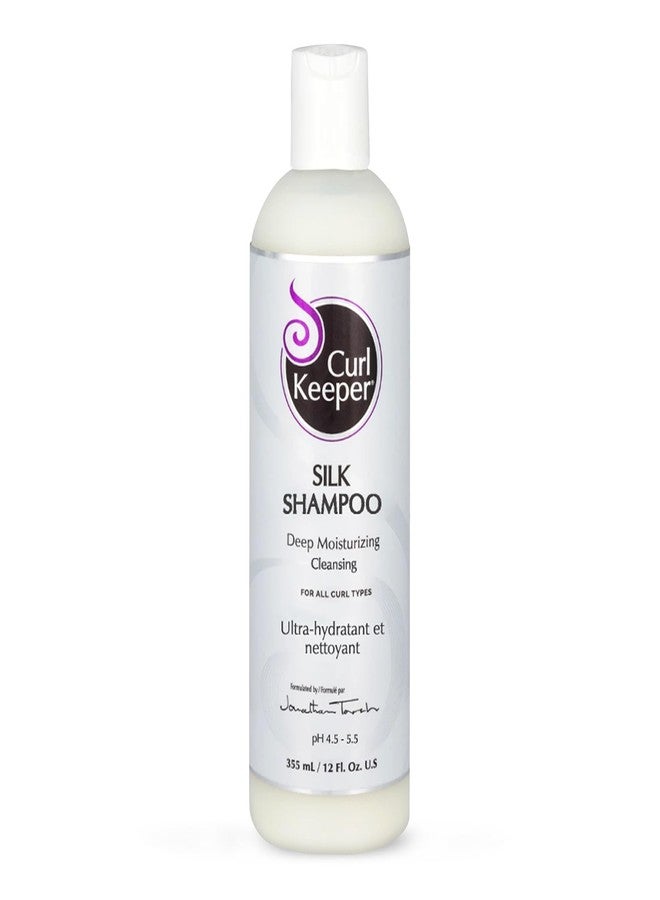 Curl Keeper Silk Shampoo for Curly Hair, 12 Fl Oz - Deep Moisturizing & Cleansing Daily Hair Shampoo with Silk Amino Acids for All Curl Types - Water Based & Sulfate Free Shampoo for Men & Women - Image 1