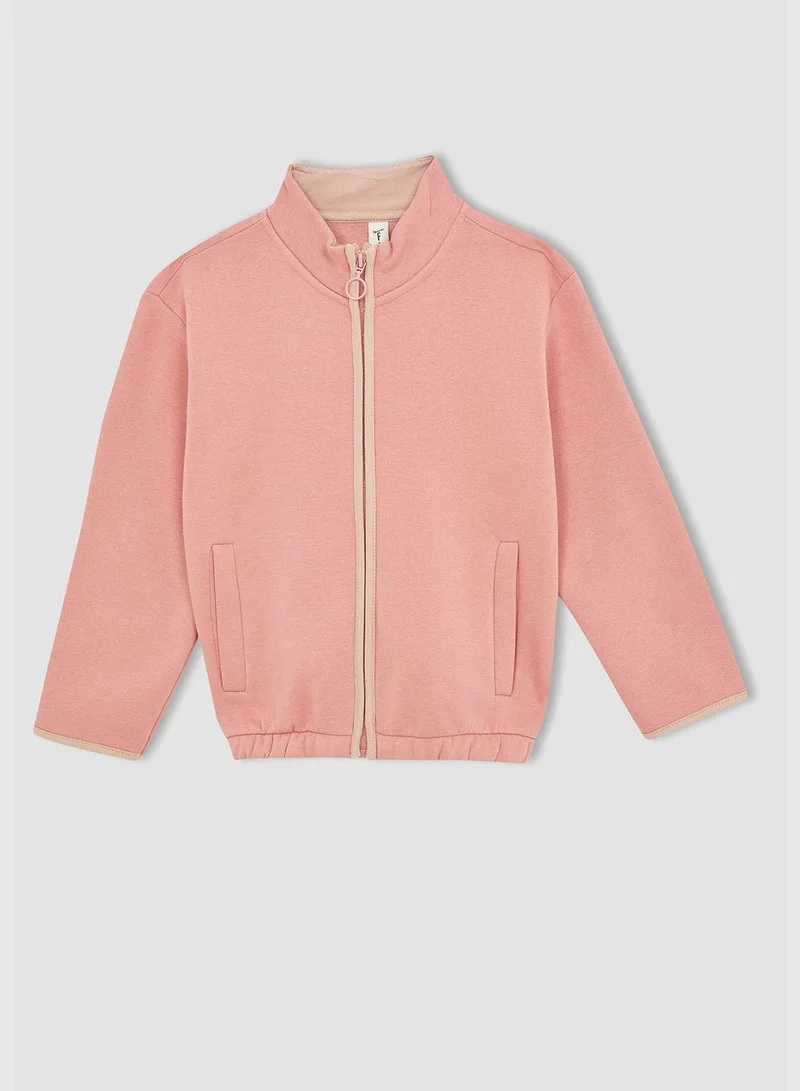 DeFacto Regular Fit Turtleneck Zippered Sweatshirt