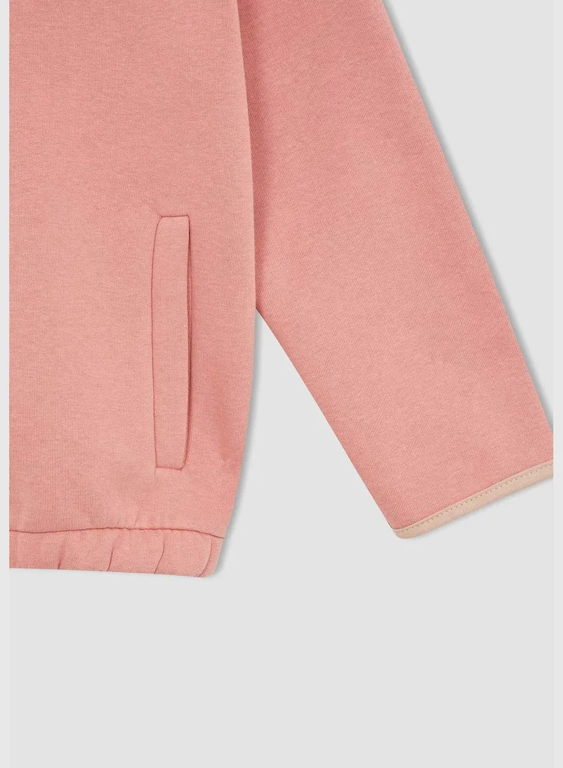 DeFacto Regular Fit Turtleneck Zippered Sweatshirt