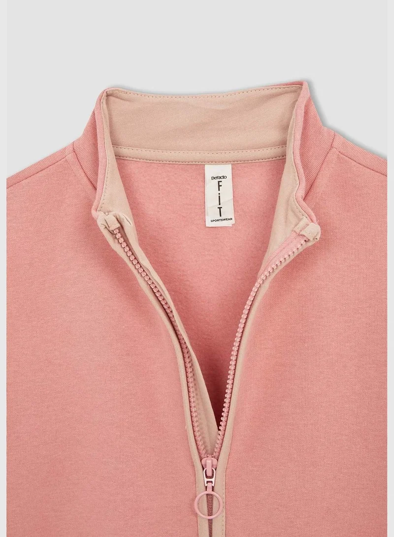 DeFacto Regular Fit Turtleneck Zippered Sweatshirt
