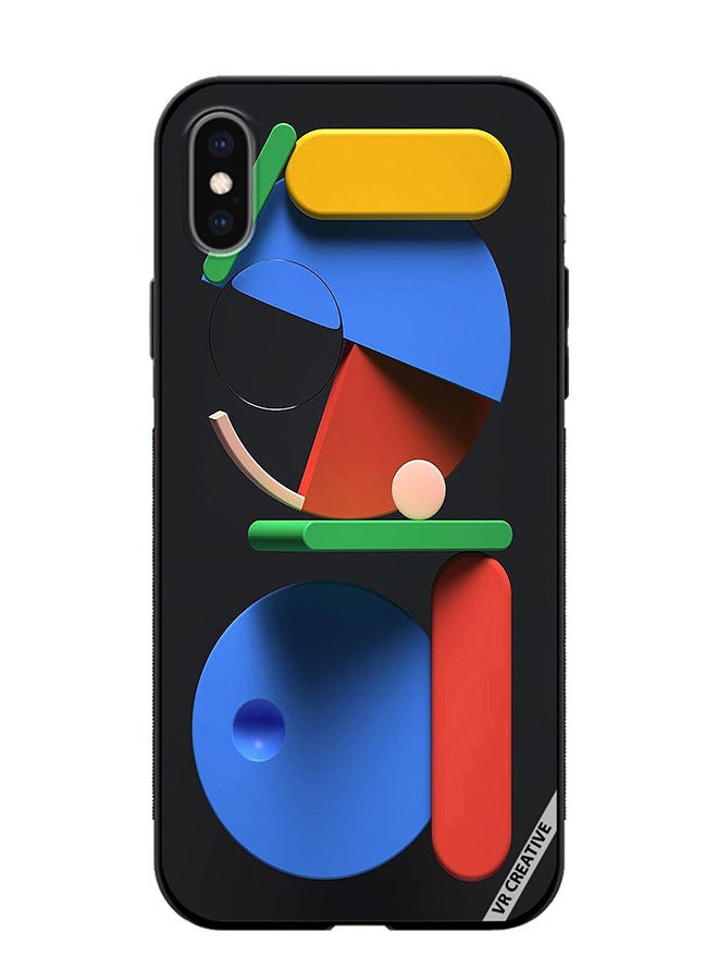 Protective Case Cover For Apple iPhone XS Max Art Of Life Abstract Design Multicolour