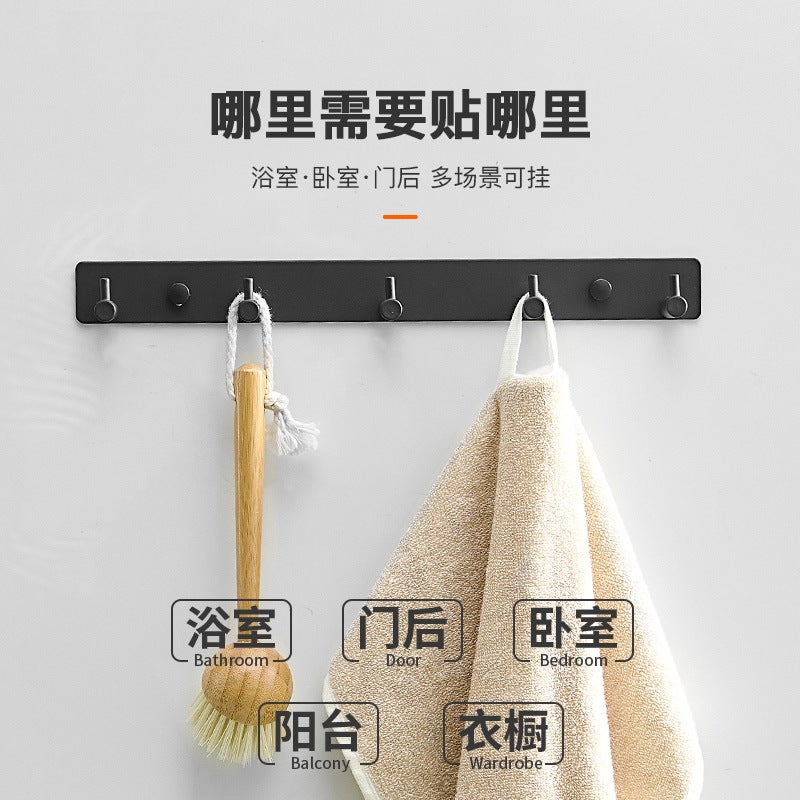 Space Aluminum Door Hook Wall-Mounted Toilet Towel Hook White Wall Hood Hanger Hook - Image 4
