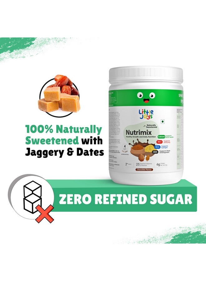 Little Joys Immunity Booster Kit For Kids 2-6 years | Nutrimix Nutrition Powder (350gm) & Multivitamin Gummies (30 Day Pack) | Improves Immunity, Gut Health, & Strength | 100% Vegetarian - Image 5