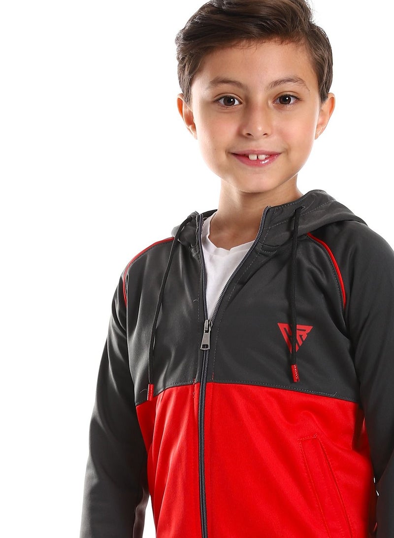 Caesar Boys Training Suit With Pockets And Lined Design. - Image 3