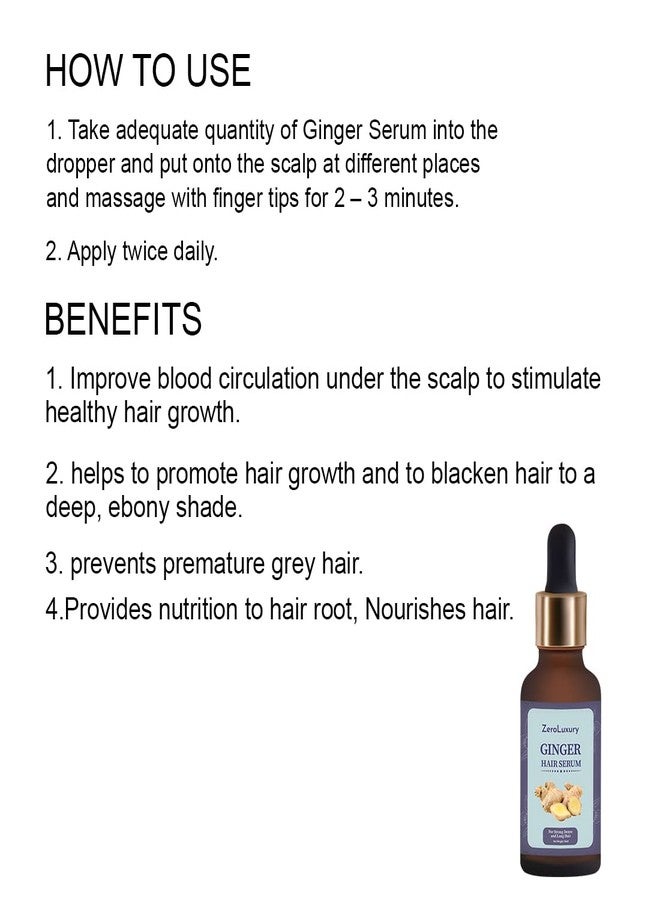 ZeroLuxury® Serum for Ginger Hair Formula for Hair Nourishing and Strengthening Ginger Hair Serum will help you get the hair of your dreams-30ml - Image 4