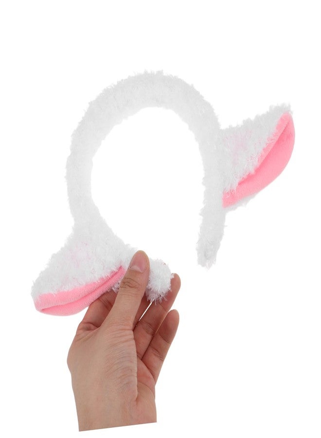 VICASKY Plush Lamb Ear Headband for Boys and Girls Hair Hoop Animal Costume Accessory for Dress up and Cosplay Farm-themed Parties Events - Image 4