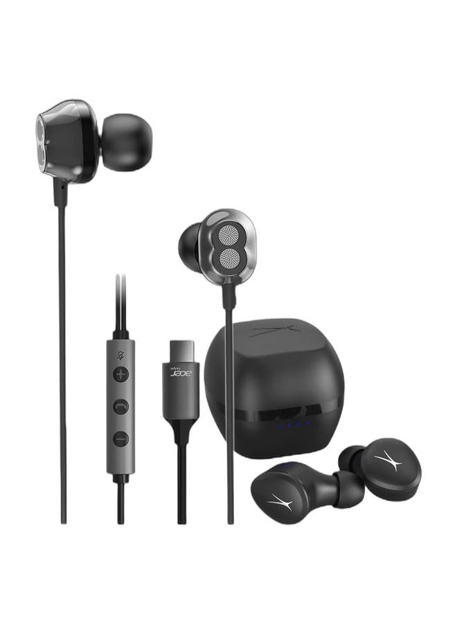 Acer Ultimate Hybrid Audio Bundle: Acer Type-C Wired Earphones + Altec Lansing Nanobuds 3.0 TWS Earbuds – Black Edition - Image 2