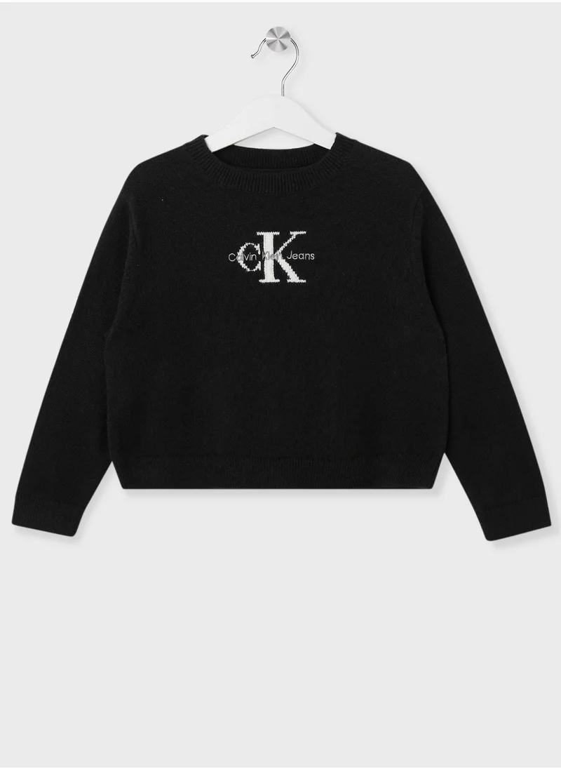 كالفن كلاين جينز Youth Graphic Logo Sweater