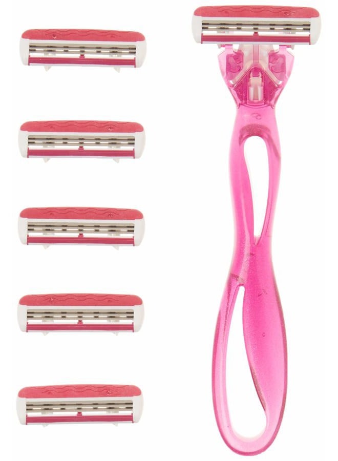 Bic Click 3 Soleil Women's Disposable Razors, 3 Blades With a Moisture Strip For a Smoother Shave, 12 Piece Razor Set - Image 1