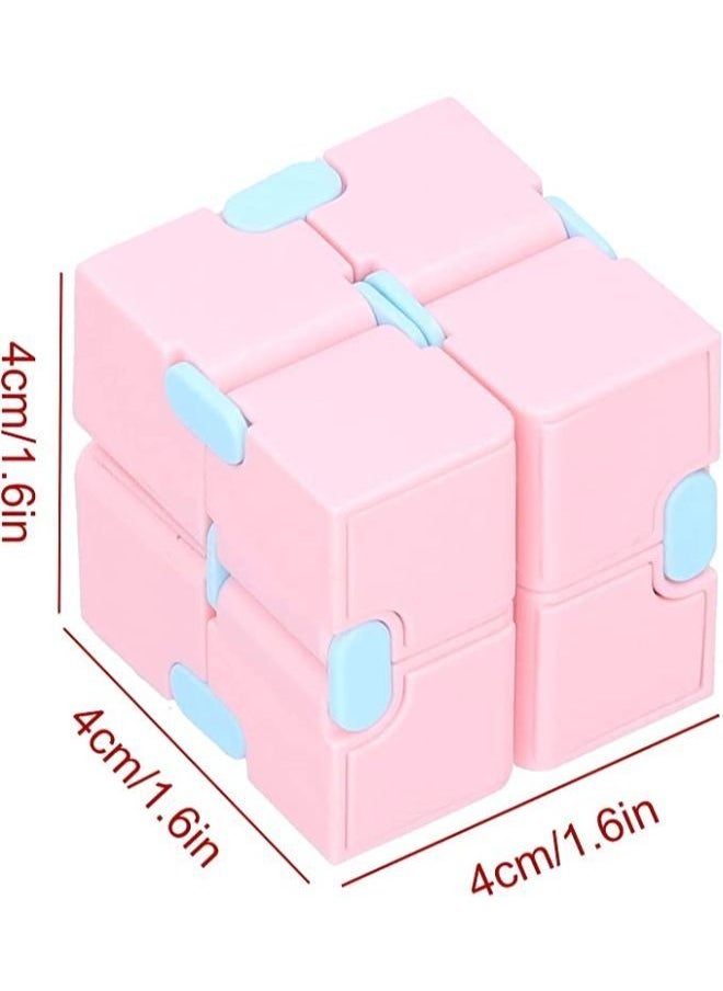 Infinity Cube Fidget Toy, Decompression Fingertip Toy, Portable Stress Relief Toy Fidget Toys Pack Magic Cube Fingertip Toy Puzzle Toy for Adults and Kids, Promote Logical Thinking