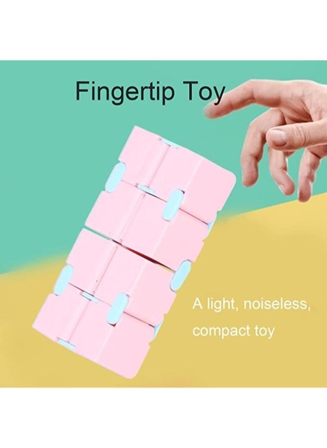 Infinity Cube Fidget Toy, Decompression Fingertip Toy, Portable Stress Relief Toy Fidget Toys Pack Magic Cube Fingertip Toy Puzzle Toy for Adults and Kids, Promote Logical Thinking
