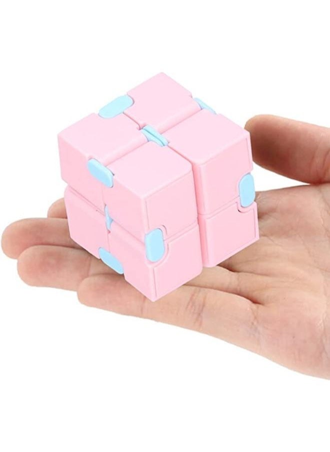 Infinity Cube Fidget Toy, Decompression Fingertip Toy, Portable Stress Relief Toy Fidget Toys Pack Magic Cube Fingertip Toy Puzzle Toy for Adults and Kids, Promote Logical Thinking
