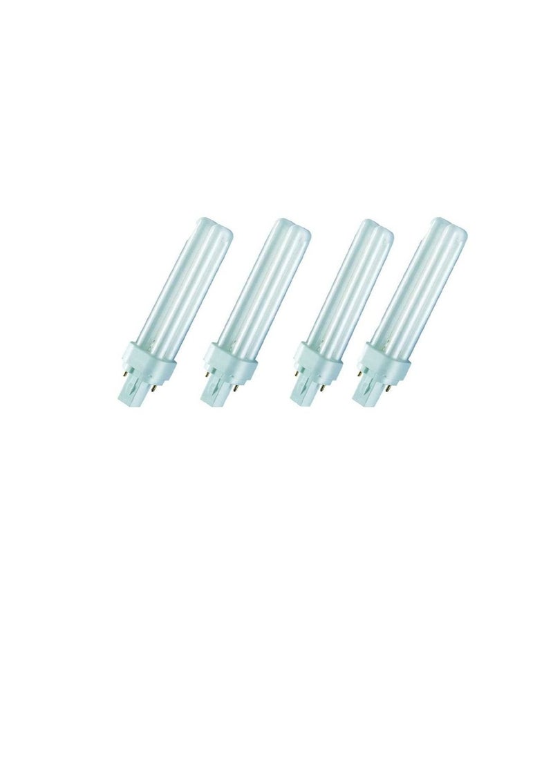 Osram Osram Dulux D Home Decorative Durable Fluorescent Lamp (G24d-2 18W 840 4000K 1200lm) 2 PIN Pack of 4, luminous flux - COOL WHITE  - Image 3