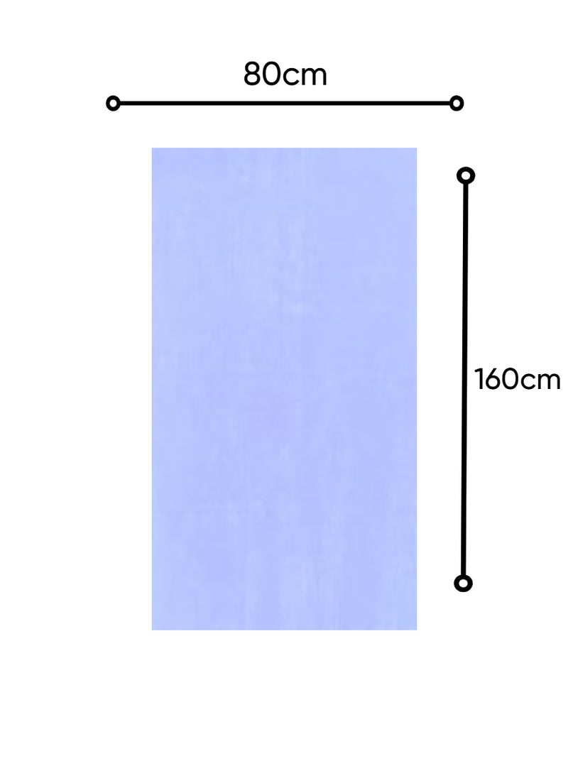 Blueberry Pack of 3 - Bath Towel - 100% Cotton 600 GSM Large Size (80x160 cm) Highly Absorbent And Super Durable, Color White - Image 2