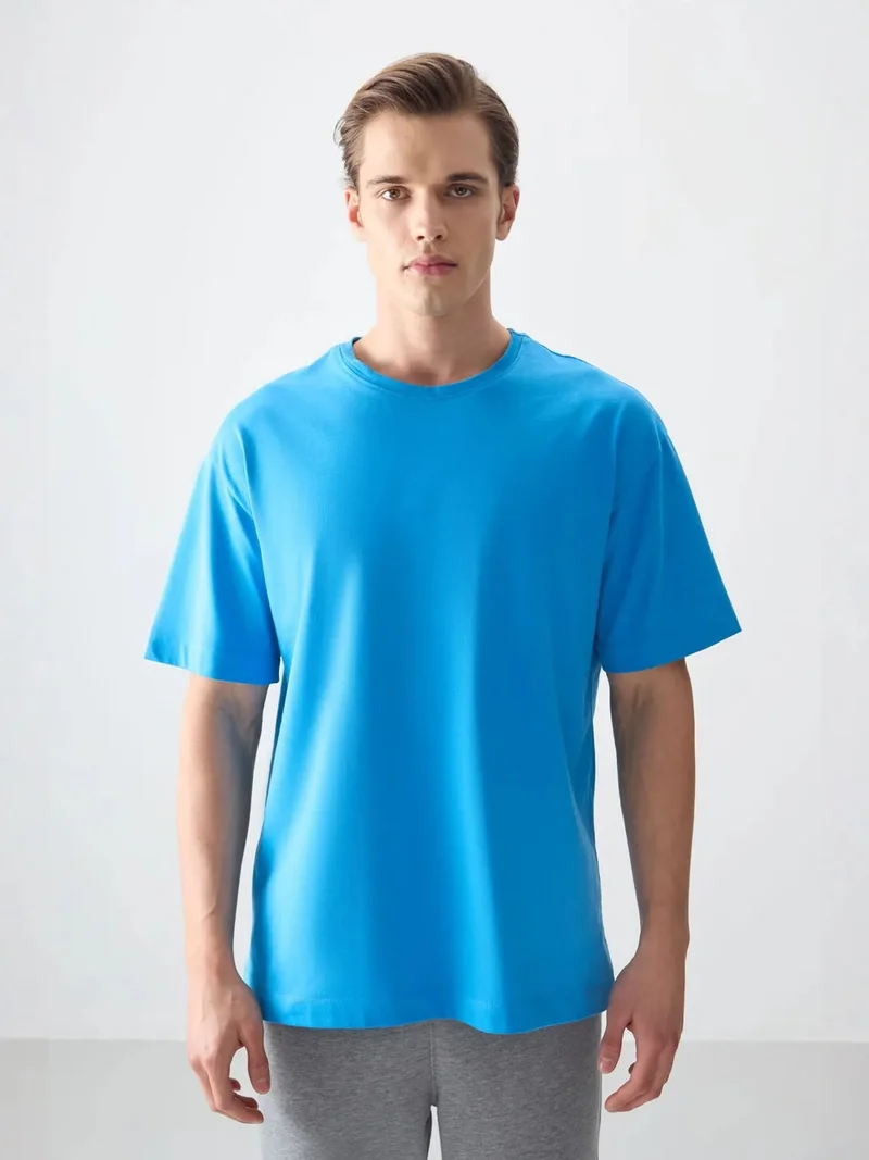 تومي لايف TOMMY Oversized Cotton Crew Neck T-Shirt
