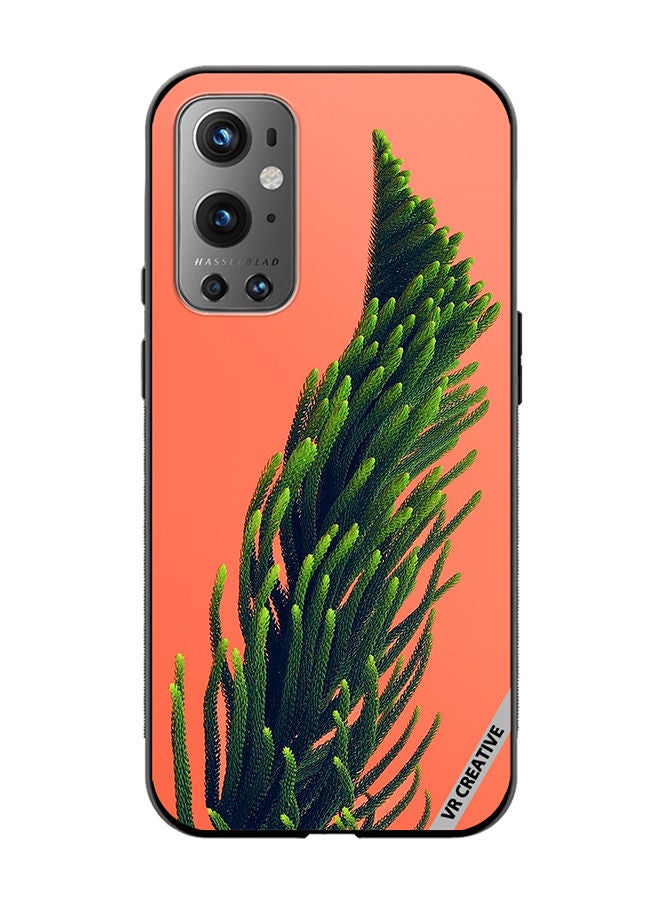 VR CREATIVE Protective Case Cover For OnePlus 9 Pro Green Leafs Plant Poster Design Multicolour - Image 1