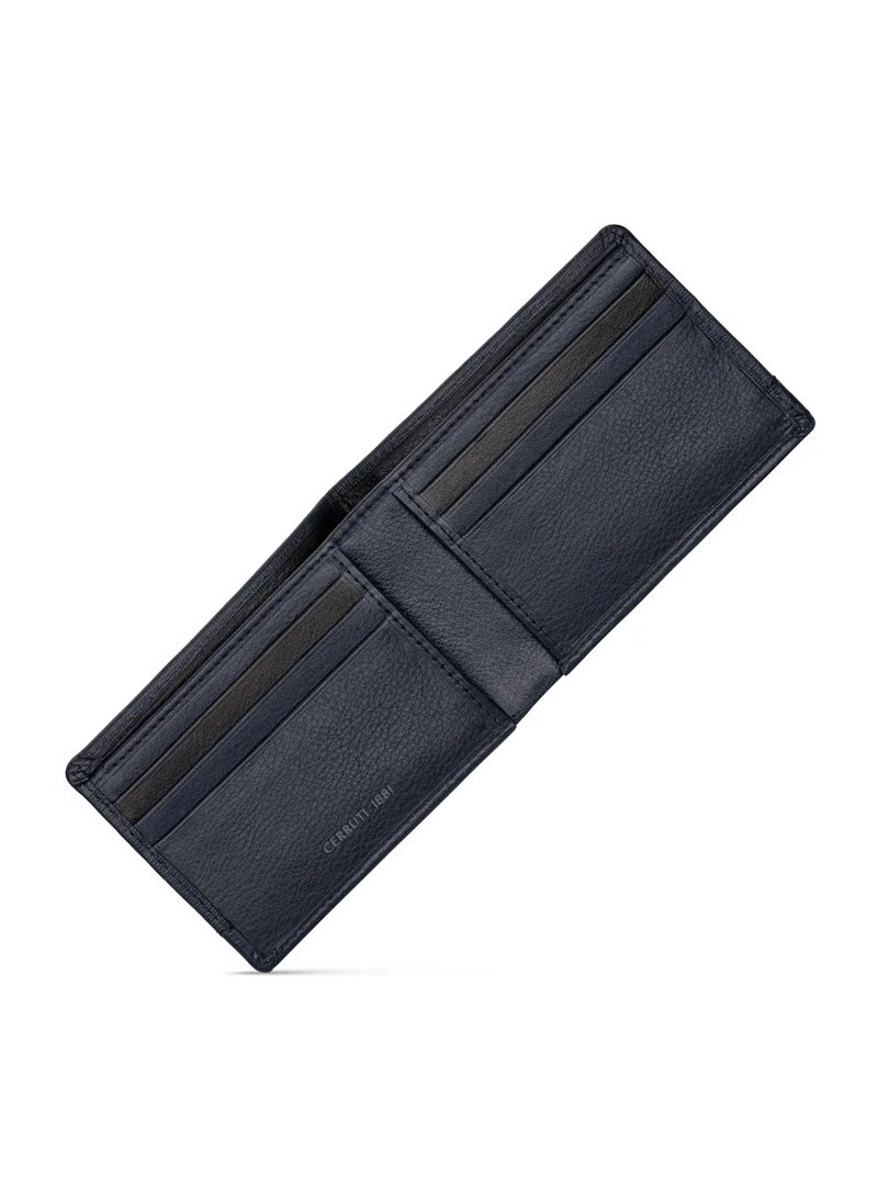 شيروتي 1881 Contrast Blue Leather Wallet for Men's