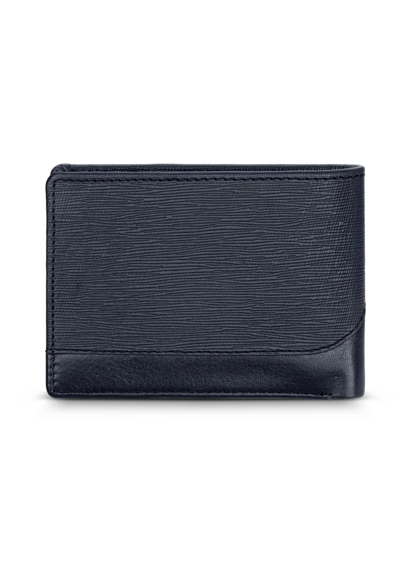 CERRUTI 1881 Contrast Blue Leather Wallet for Men's