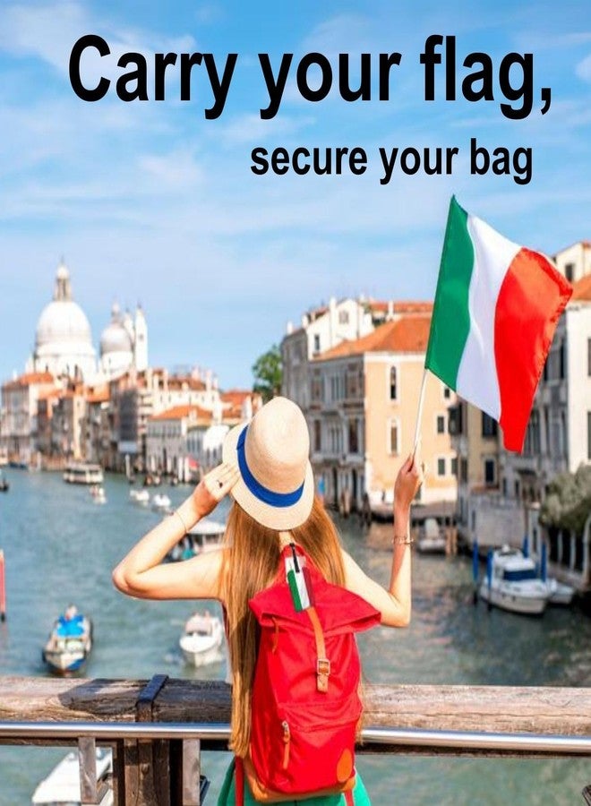 tag8 Bag Security Luggage Tags, 2 Pcs Italy Flag Bag Tags with Airport Tracer Code, Suitcase Luggage Tags Travel Suitcase Baggage Handbag Tag | Stop Losing, Start Tagging - Image 3