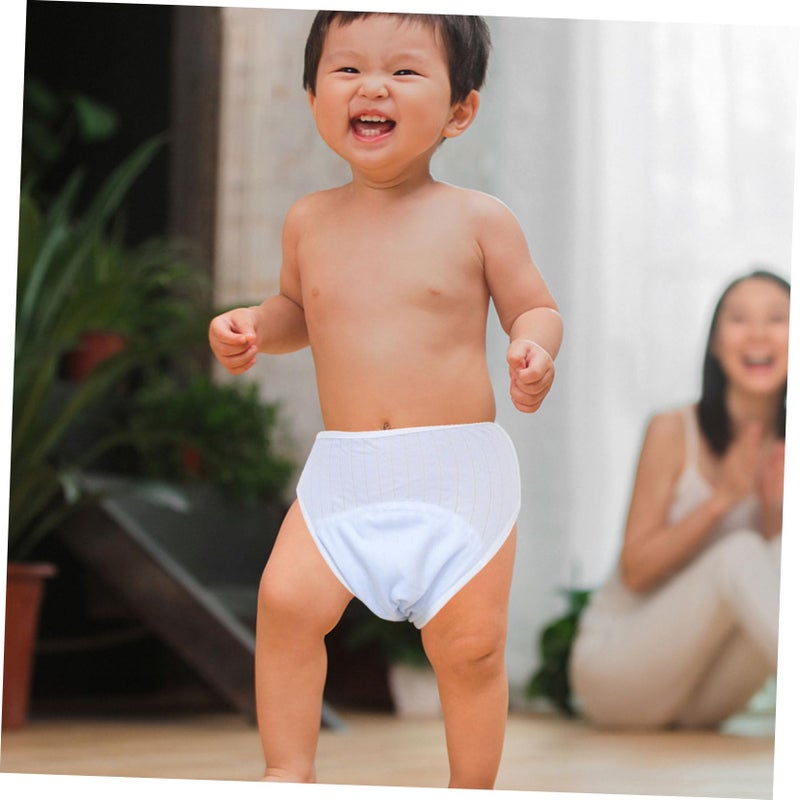 Wakauto Leakproof Infant Training Underpants Toddler Girls Linen Pants Blue Size 23x20x0 6cm - Image 4