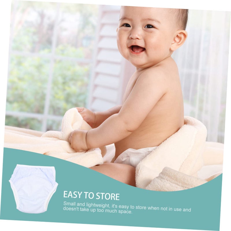 Wakauto Leakproof Infant Training Underpants Toddler Girls Linen Pants Blue Size 23x20x0 6cm - Image 3