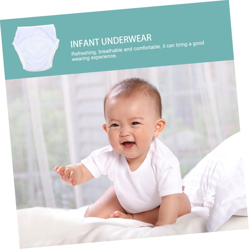 Wakauto Leakproof Infant Training Underpants Toddler Girls Linen Pants Blue Size 23x20x0 6cm - Image 5