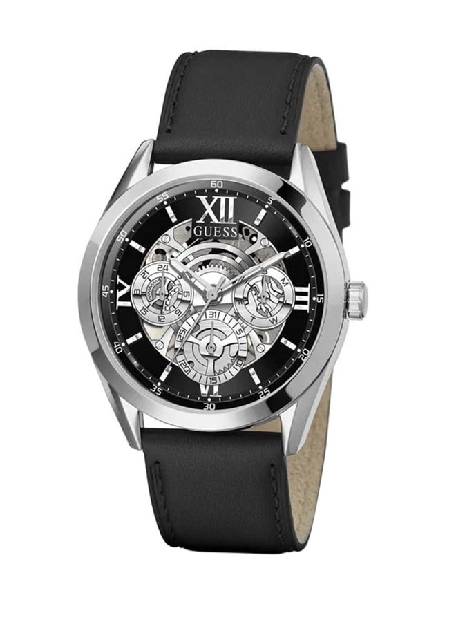 GUESS ساعة جيس التناظرية بمينا فضي للرجال GW0389G1 - Image 2