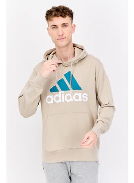 Adidas Men Sportswear Fit Long Sleeves Outdoor Sweatshirt, Dark Beige  - Image 1