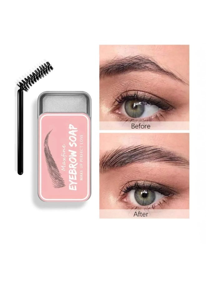 Clear 3D Eyebrow Styling Soap – Long-Lasting Transparent Eyebrow Wax Gel for Women – Natural Fluffy Look, No Residue Brow Cream - Image 1