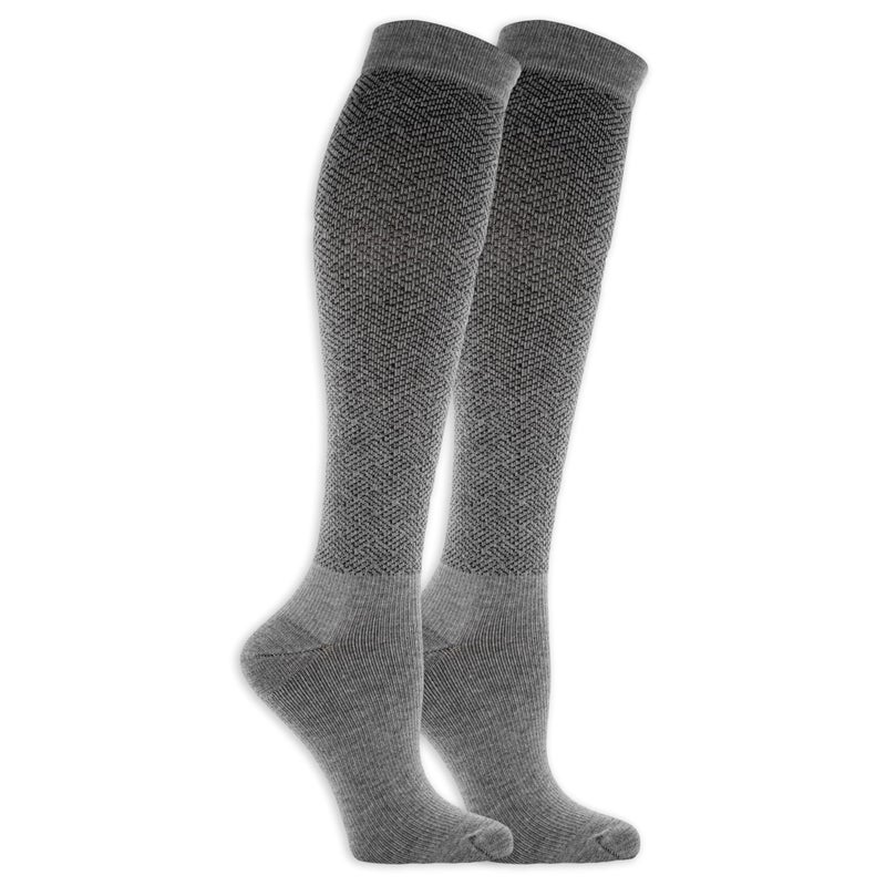 Dr. Scholl's Mens Graduated Compression Over The Calf - 2 & 3 Pair Packs Energizing Comfort And Fatigue Relief Casual Sock, Charcoal Heather, 7-12 US - Image 2