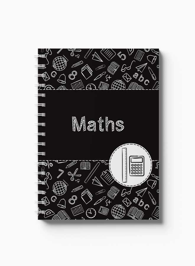 LOWHA Spiral 60 Sheets Squares Math Notebook Multicolour - Image 1