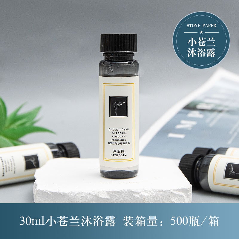 Generic Disposable White Tea Shampoo  Shower Gel Travel Kit 30ml shower gel [english pear and freesia] 