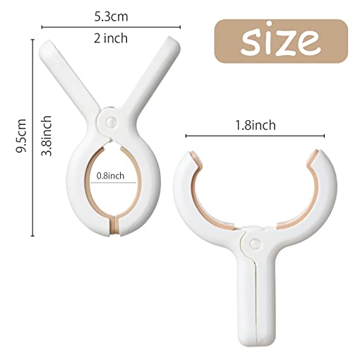 Sunkaioo 12 Pack Plastic Clothes Pins with Strong Anti-Rust Springs,Heavy Duty Beach Towel Clips,Laundry Clothespins to Keep Your Towel, Clothes, Blankets to Dry on Clothesline and Hanging Rack - Image 2