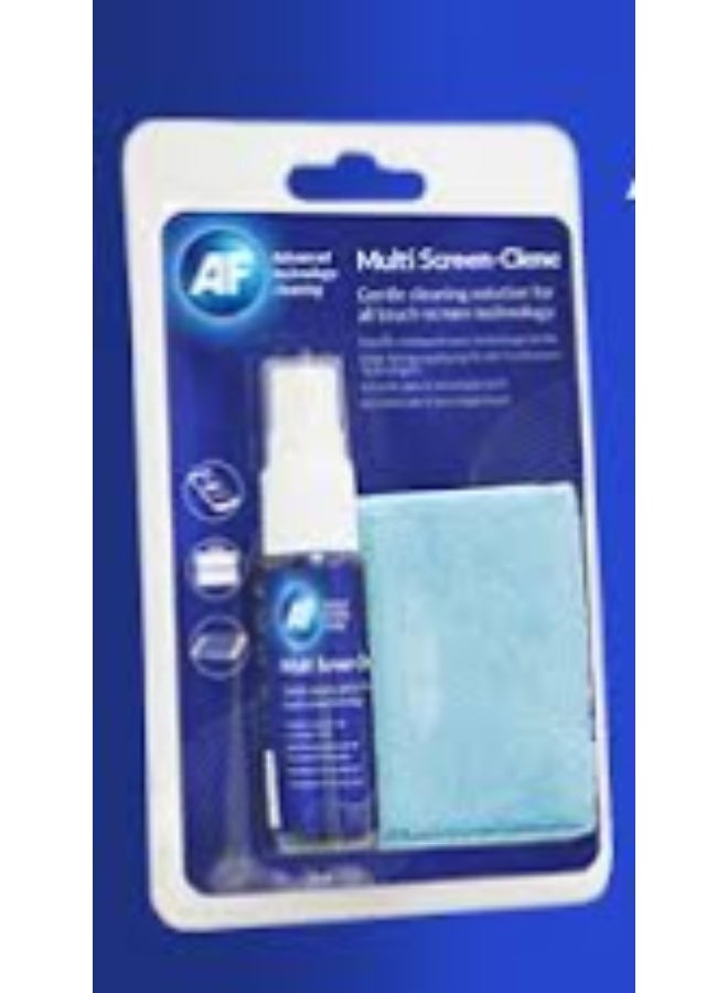 AF Multi Screen Clene 200ml and Micro Fibre Cloth - Image 1