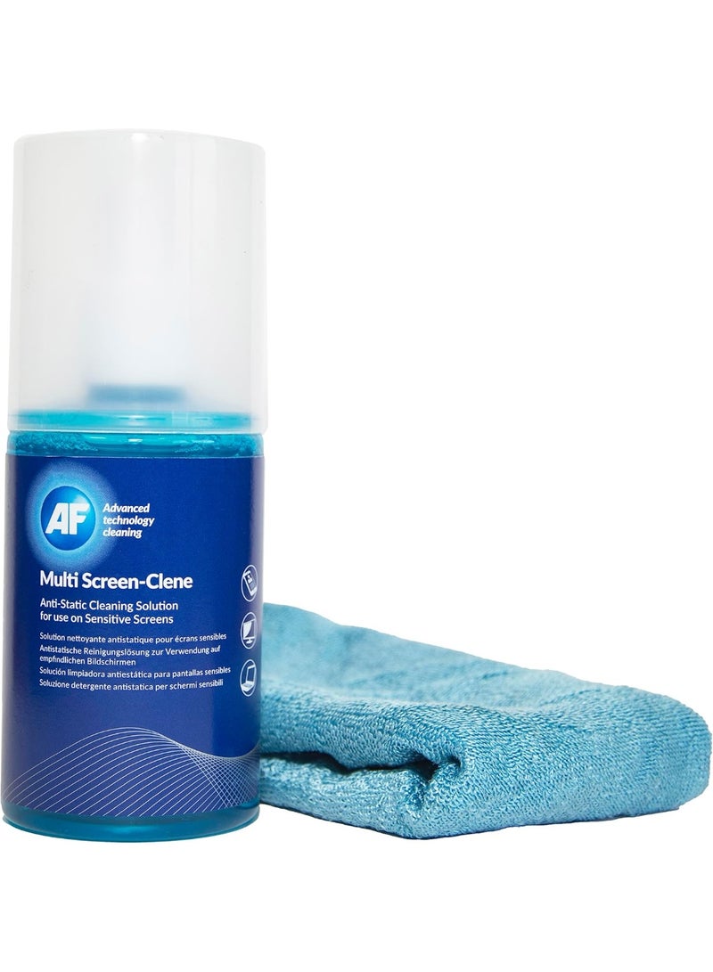 AF Multi Screen Clene 200ml and Micro Fibre Cloth - Image 2