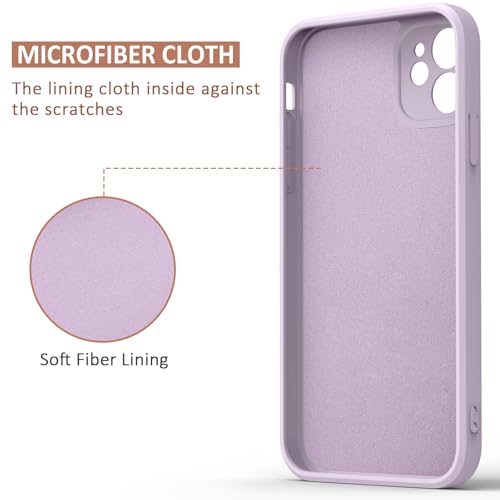 Meliya Magnetic Case for iPhone 11 Phone Case with MagSafe, Camera Protection Ultra Slim Shockproof Bumper Liquid Silicone Case with Microfiber Lining, Grass Purple - Image 4