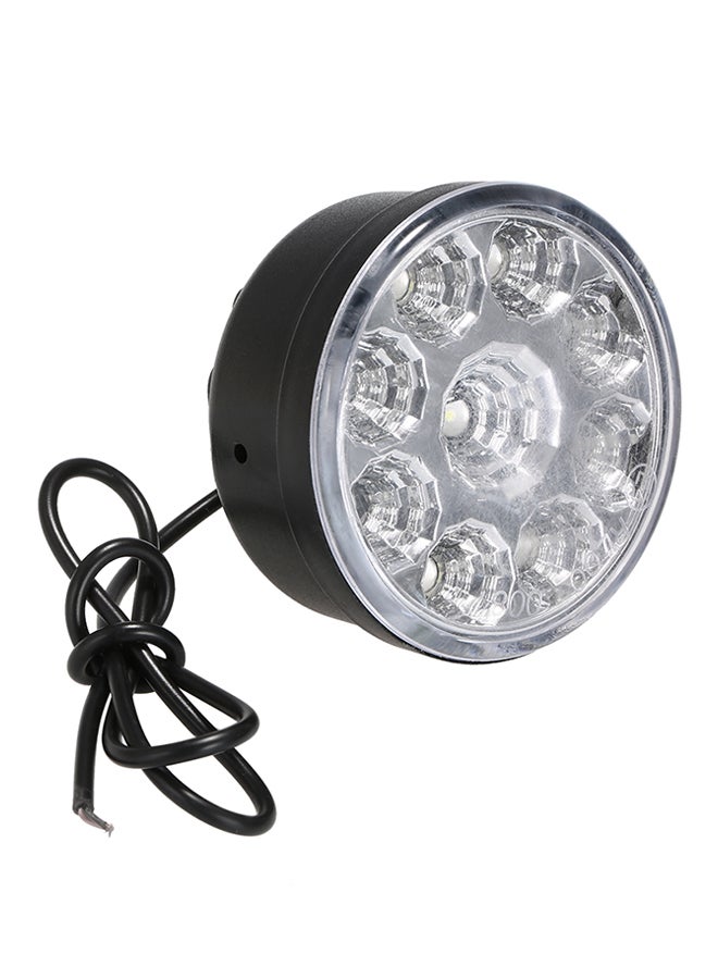 2-Piece 9 LED Round Daytime Running Lights DRL Car Front Fog Tail Headlight - Image 3