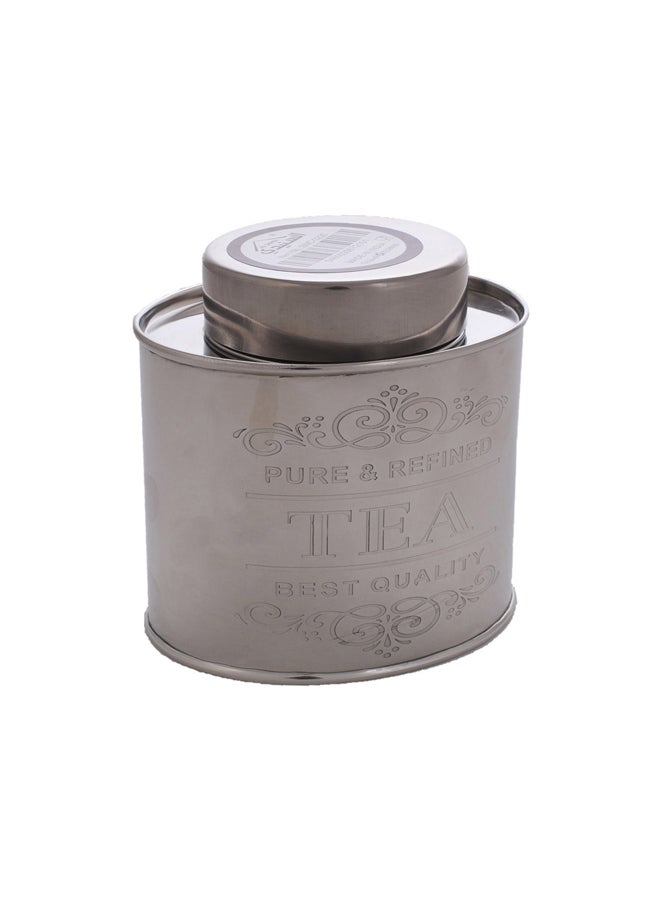 AL SANIDI Indian Stainless steel Spices storage, Tea, coffee and sugar storage for trips, Silver, 10x12.5 Cm - Image 1