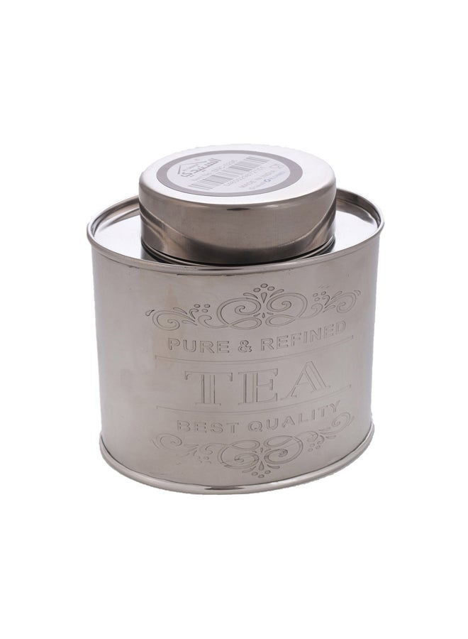 AL SANIDI Indian Stainless steel Spices storage, Tea, coffee and sugar storage for trips, Silver, 10x12.5 Cm - Image 2