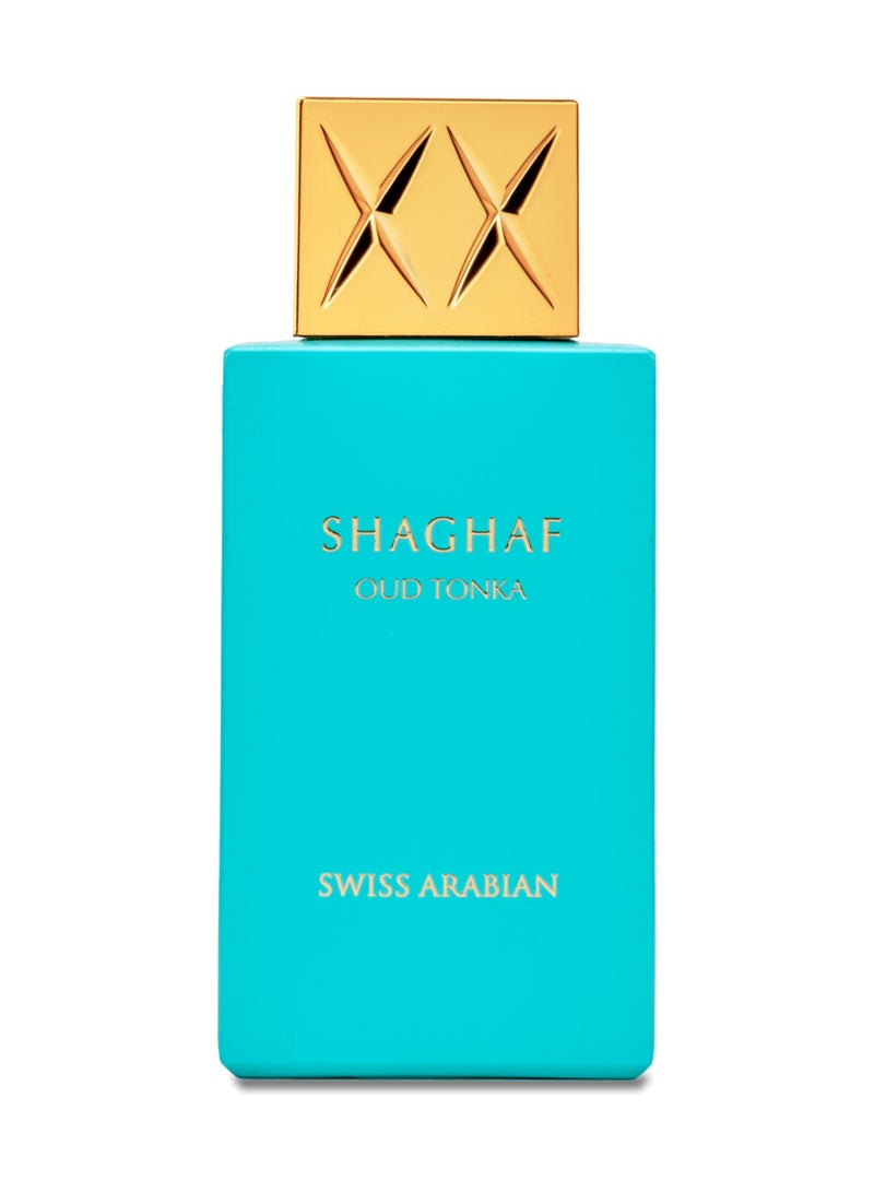 SWISS ARABIAN Shaghaf Oud Tonka Eau de Parfum, 75ml, Premium Quality Perfume, Women and Men’s Fragrance, Gourmand Amber Luxurious Blend Perfumes for Men and Women - Image 1